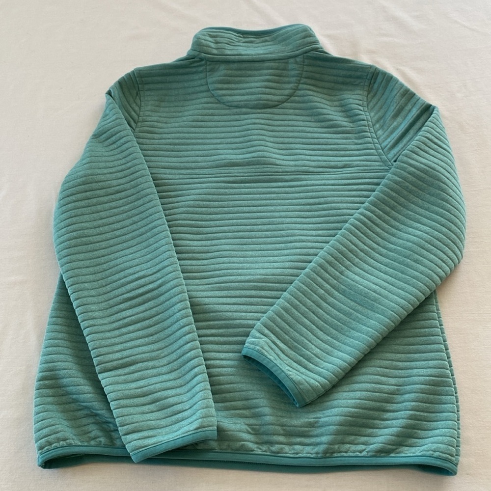 L.L Bean Women's Teal Airlight Knit Pullover Shacket. - Picture 12 of 12
